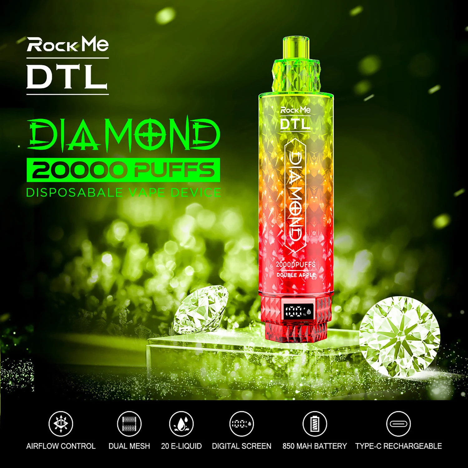 RockMe Diamond 20000puffs DTL 11