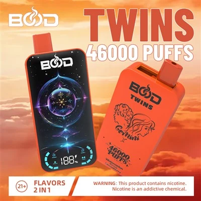 Bood Twins 46K Puff 2in1 ES noliktavā ir noliktavā Electric Shisha 3,5 ml Bc20000 Te6000 6500 36000 Plus Bang Blaze 60K Pods Vape